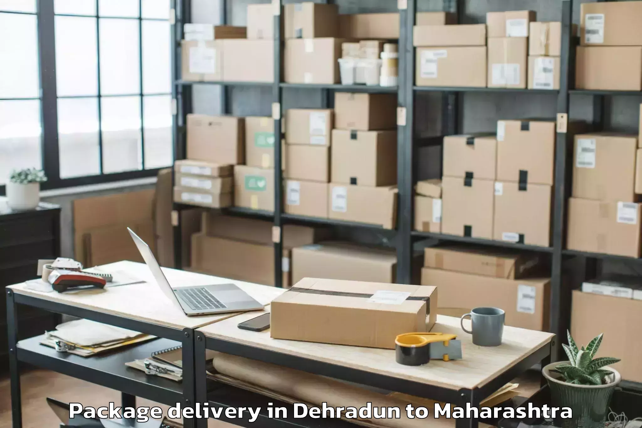 Trusted Dehradun to Nawapur Package Delivery